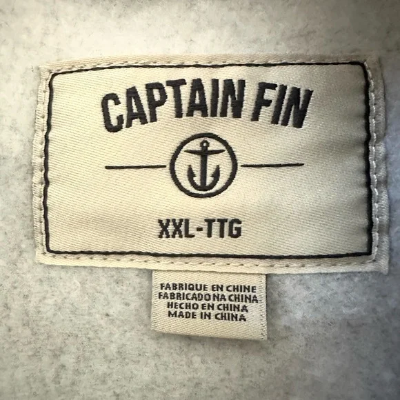 Captain Fin Co. Shweaty Anchor Crew Pullover Jumper Sweatshirt, Size XXL, NWT